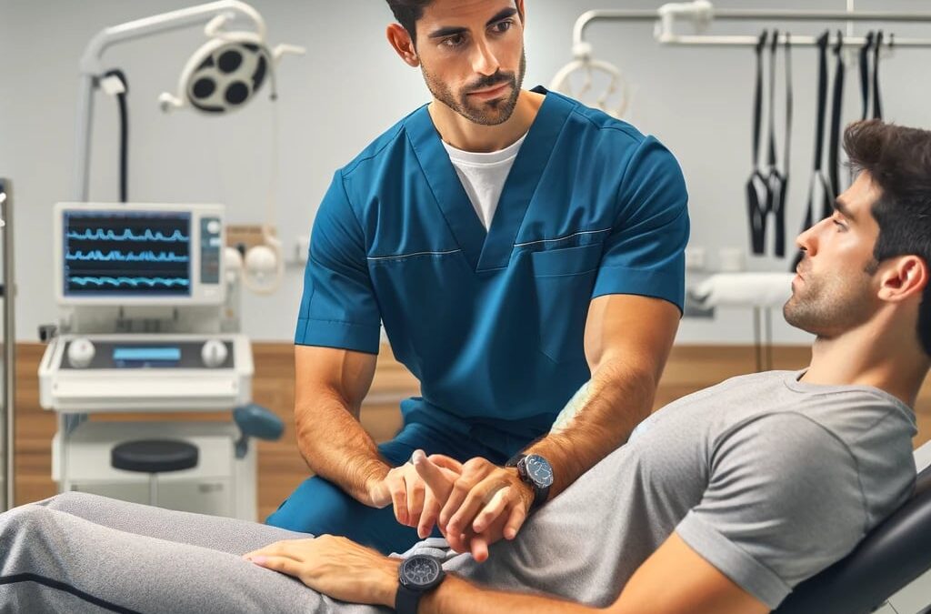 Imagen de un fisioterapeuta tratando a un paciente - Osteohealth Osteopatía y Fisioterapia Moralzarzal Madrid